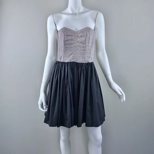 Anthropologie {Maeve} Addy Floral Strapless Dress